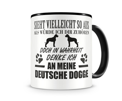 Tasse mit dem Motiv Ich denke an meine Deutsche Dogge - Ansicht 1