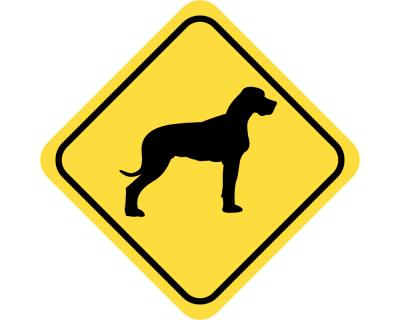 Warnschild Deutsche Dogge Aufkleber