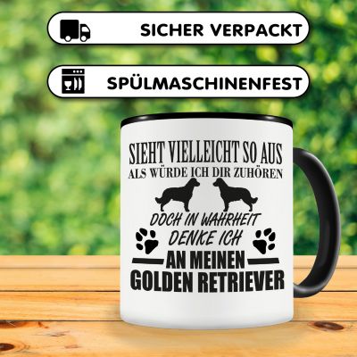 Tasse mit dem Motiv Ich denke an meinen Golden Retriever - Ansicht 4