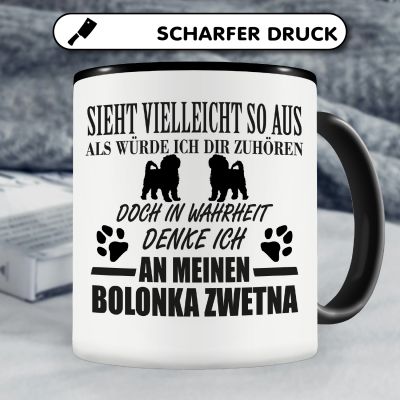 Tasse mit dem Motiv Ich denke an meinen Bolonka Zwetna - Ansicht 5
