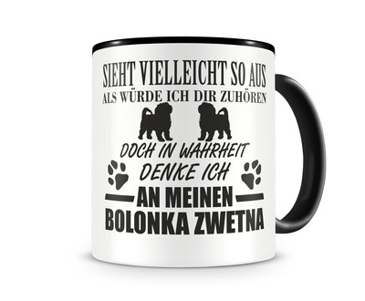 Tasse mit dem Motiv Ich denke an meinen Bolonka Zwetna