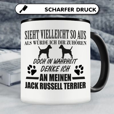 Tasse mit dem Motiv Ich denke an meinen Jack russell Terrier - Ansicht 5