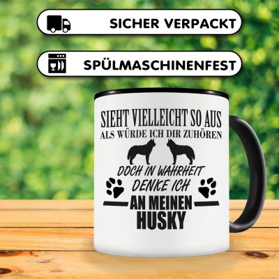 Tasse mit dem Motiv Ich denke an meinen Husky - Ansicht 4
