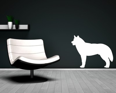 Husky Wandtattoo - Ansicht 2