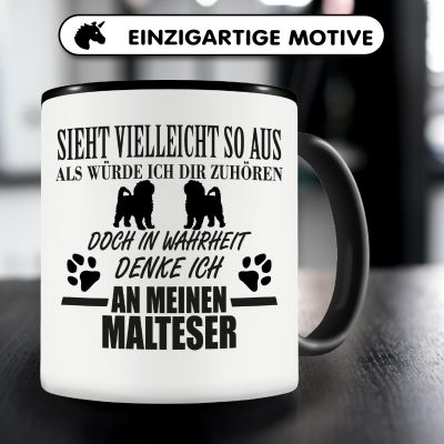 Tasse mit dem Motiv Ich denke an meinen Malteser - Ansicht 3