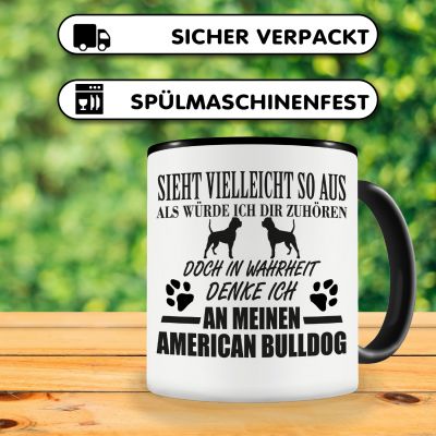 Tasse mit dem Motiv Ich denke an meinen American Bulldog - Ansicht 4