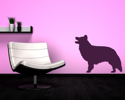 Border Collie Wandtattoo - Ansicht 3