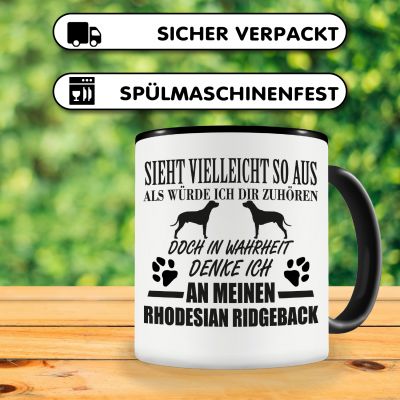 Tasse mit dem Motiv Ich denke an meinen Rhodesian Ridgeback - Ansicht 4