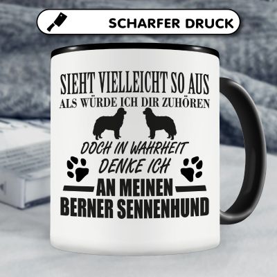 Tasse mit dem Motiv Ich denke an meinen Berner Sennenhund - Ansicht 5
