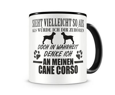 Tasse mit dem Motiv Ich denke an meinen Cane Corso - Ansicht 1