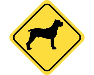 Warnschild Cane Corso Aufkleber