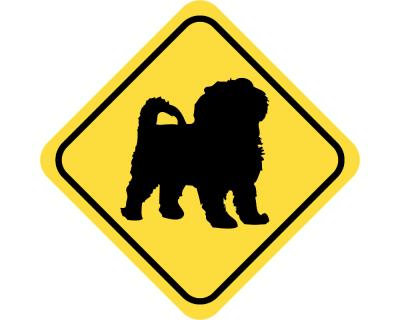 Warnschild Shih-Tzu Aufkleber