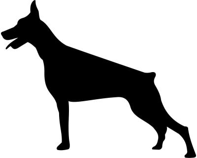 Dobermann Autoaufkleber