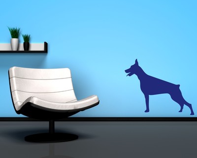 Dobermann Wandtattoo - Ansicht 2