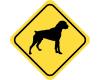 Warnschild Boxer Aufkleber Aufkleber