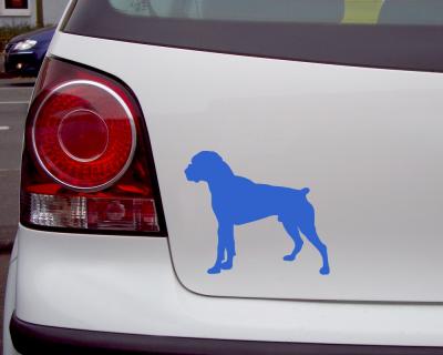 Boxer Autoaufkleber