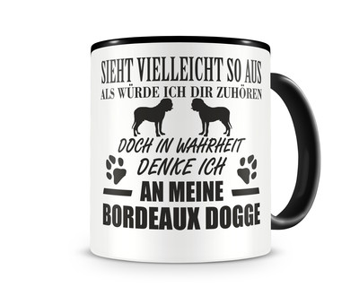 Tasse mit dem Motiv Ich denke an meinen Bordeaux Dogge - Ansicht 1