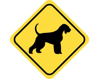 Warnschild Riesenschnauzer Aufkleber - Ansicht 2