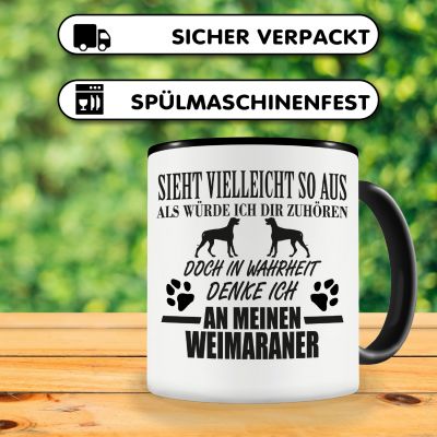 Tasse mit dem Motiv Ich denke an meinen Weimaraner - Ansicht 4