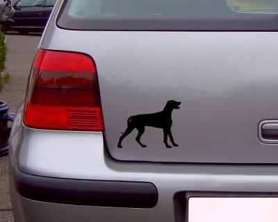 Weimaraner Autoaufkleber - Ansicht 2