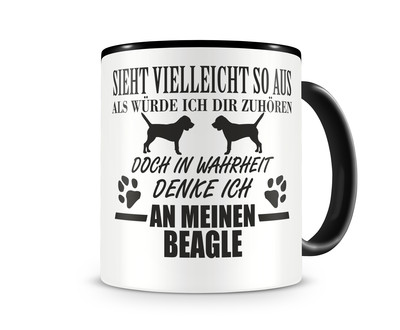 Tasse mit dem Motiv Ich denke an meinen Beagle