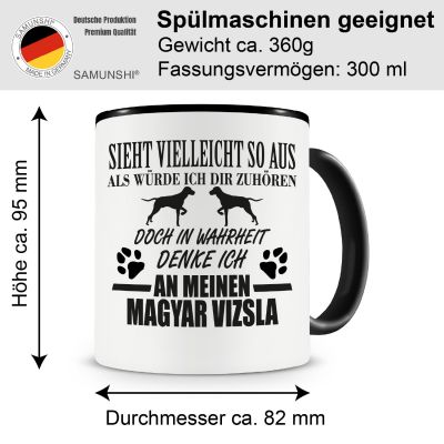 Tasse mit dem Motiv Ich denke an meinen Magyar Vizsla - Ansicht 2
