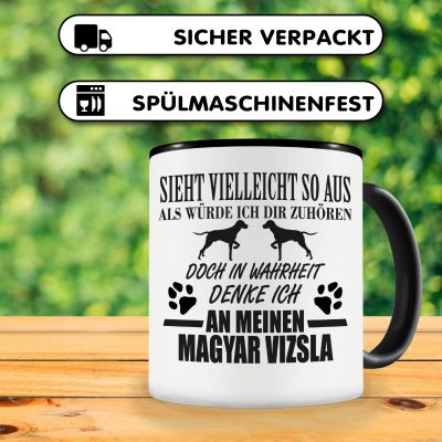 Tasse mit dem Motiv Ich denke an meinen Magyar Vizsla - Ansicht 4