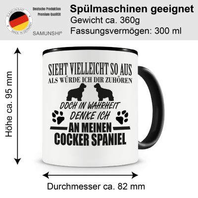Tasse mit dem Motiv Ich denke an meinen Cocker Spaniel - Ansicht 2