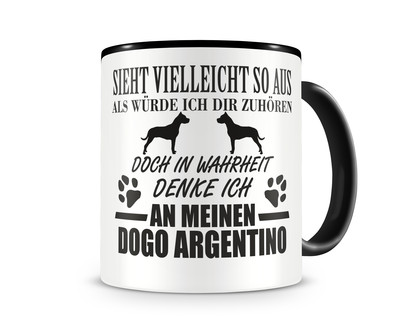 Tasse mit dem Motiv Ich denke an meinen Dogo Argentino