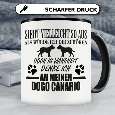 Tasse mit dem Motiv Ich denke an meinen Dogo Canario - Ansicht 5