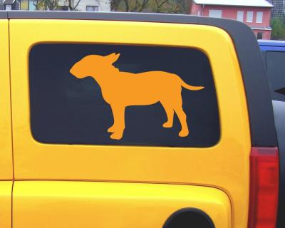 Bullterrier Autoaufkleber - Ansicht 3