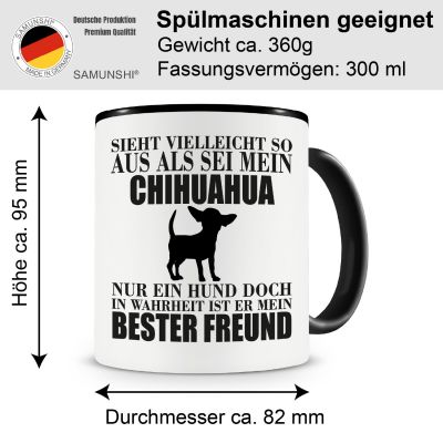 Tasse mit dem Motiv Chihuahua mein bester Freund - Ansicht 2