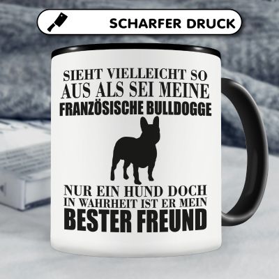 Tasse mit dem Motiv Franzsische Bulldogge mein bester Freund - Ansicht 5
