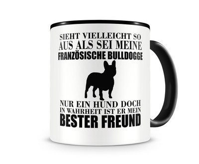 Tasse mit dem Motiv Franzsische Bulldogge mein bester Freund - Ansicht 1