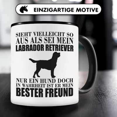 Tasse mit dem Motiv Labrador Retriever mein bester Freund - Ansicht 3