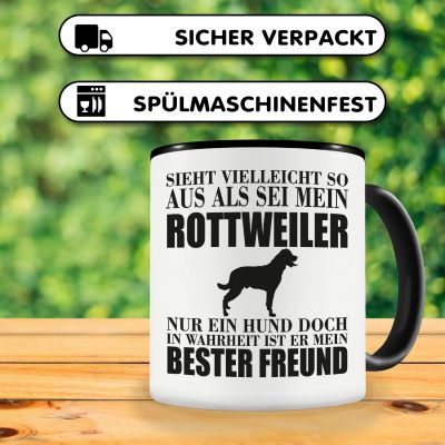 Tasse mit dem Motiv Rottweiler mein bester Freund - Ansicht 4