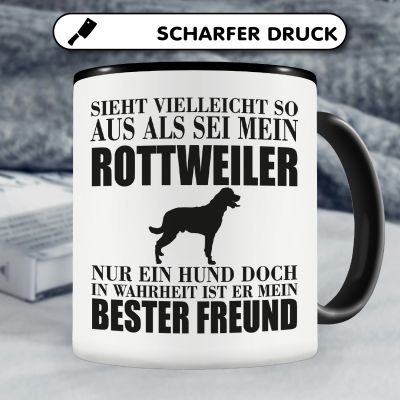 Tasse mit dem Motiv Rottweiler mein bester Freund - Ansicht 5