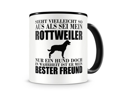 Tasse mit dem Motiv Rottweiler mein bester Freund - Ansicht 1