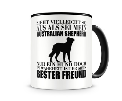 Tasse mit dem Motiv Australian Shepherd mein bester Freund - Ansicht 1