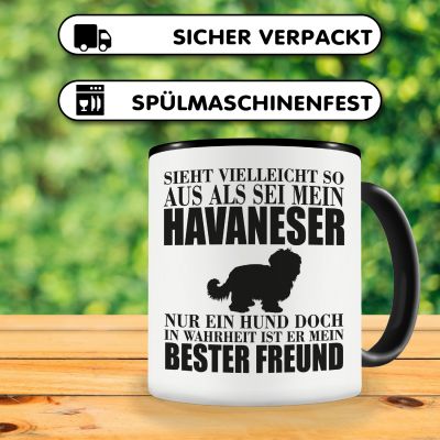 Tasse mit dem Motiv Havaneser mein bester Freund - Ansicht 4
