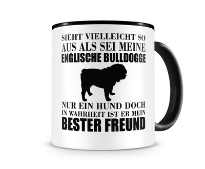 Tasse mit dem Motiv Englische Bulldogge mein bester Freund