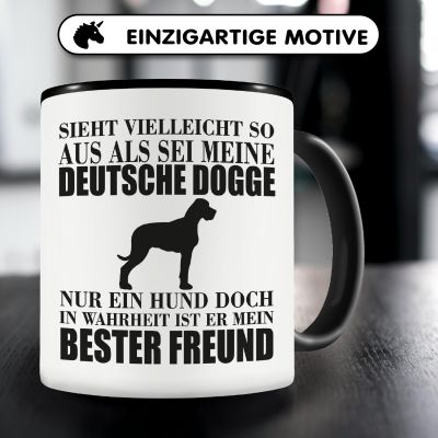 Tasse mit dem Motiv Deutsche Dogge mein bester Freund - Ansicht 3