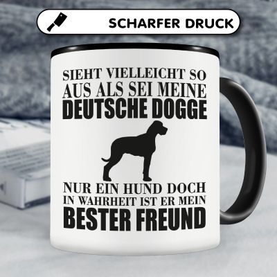 Tasse mit dem Motiv Deutsche Dogge mein bester Freund - Ansicht 5