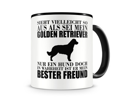 Tasse mit dem Motiv Golden Retriever mein bester Freund - Ansicht 1