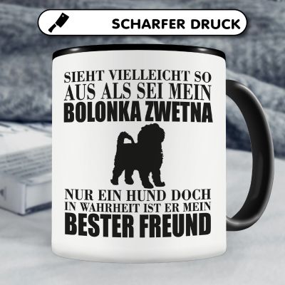 Tasse mit dem Motiv Bolonka Zwetna mein bester Freund - Ansicht 5