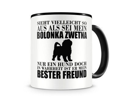 Tasse mit dem Motiv Bolonka Zwetna mein bester Freund Tasse