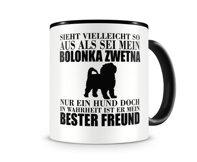 Tasse mit dem Motiv Bolonka Zwetna mein bester Freund - Ansicht 1