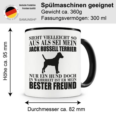 Tasse mit dem Motiv Jack Russell Terrier mein bester Freund - Ansicht 2