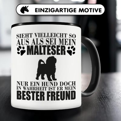 Tasse mit dem Motiv Malteser mein bester Freund - Ansicht 3