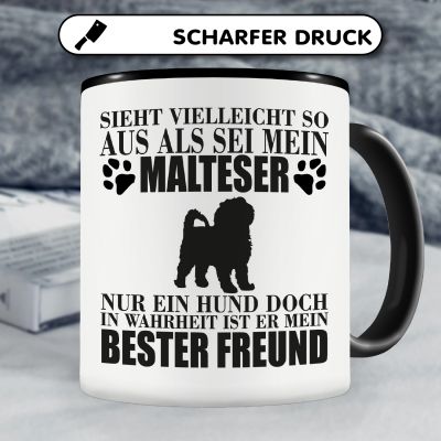Tasse mit dem Motiv Malteser mein bester Freund - Ansicht 5